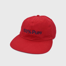画像をギャラリービューアに読み込む, 100% Pure &quot;LOGOS&quot; Cotton Flat Visor Cap

